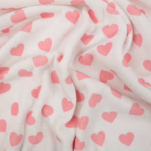 Pyjama Coeur Rose blanc -10cm