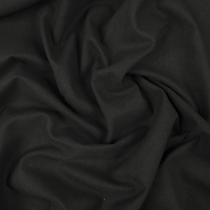 Tissu Ramie Coton Noir