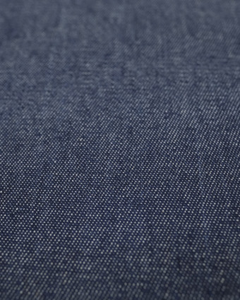 Chambray de coton Bleu Fonce César  - Mercerine