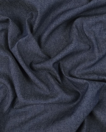  Tissu Jean Coton chambray Fin Bleu Fonce - Mercerine