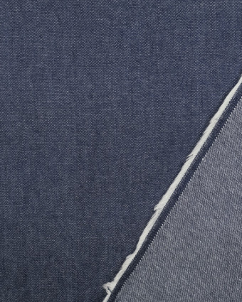 Chambray de coton Bleu Fonce César  - Mercerine