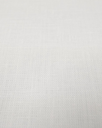Tissu en ligne : 100% Lin Blanc pure - Mercerine