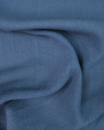 Tissu Lin Mélangé Bleu Jean  - Mercerine