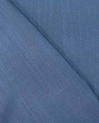 Tissu Lin Mélangé Bleu Jean  - Mercerine