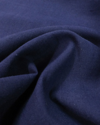 Tissu Ramie Coton Marine  - Mercerine