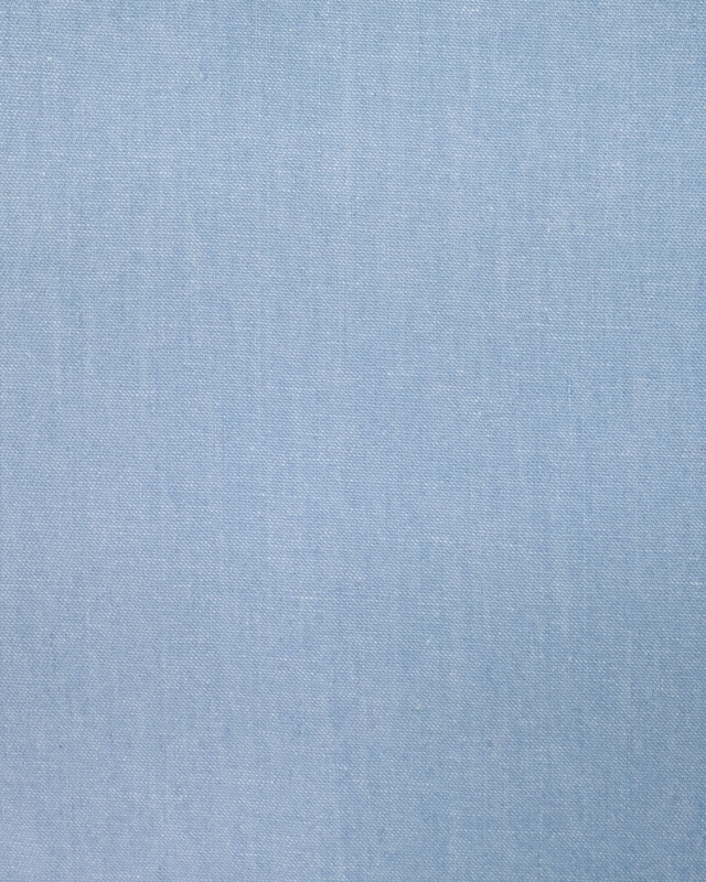 Tissu chambray Coton Fin Bleu Clair César  - Mercerine