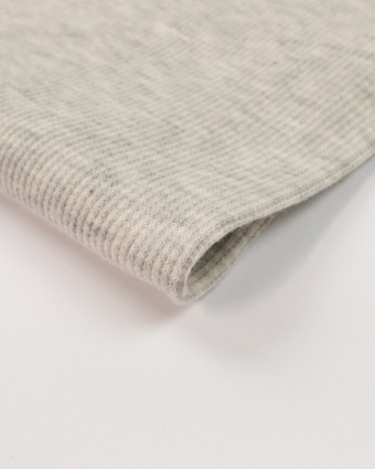 Tissu Manchette Col Bord Cote Ecru Chine Alix