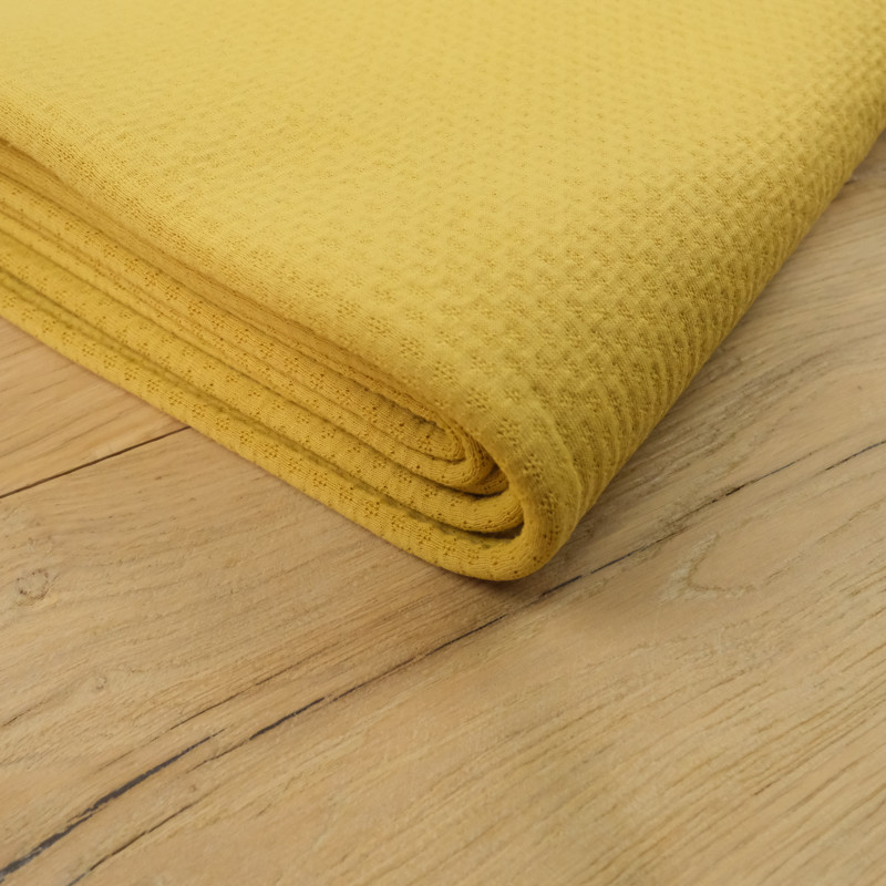 Tissu absorbant Zorb 3D Coton Bio jaune