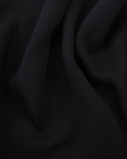 Tissu Sweat épais molleton noir