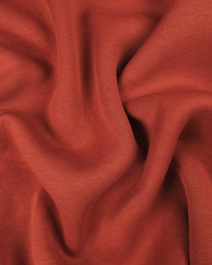  Tissu Sweat rouge garance épais molleton -  Mercerine