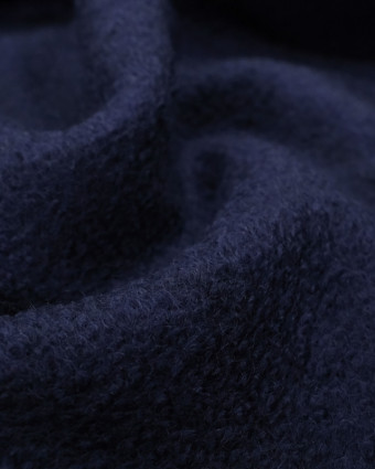 Laine manteau bleu marine fabriqué en Italie - Mercerine