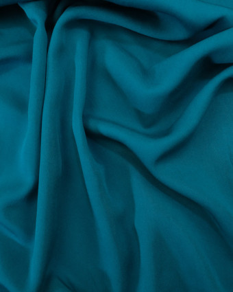 Viscose Bleu Petrole twill  - Achat tissu - Mercerine