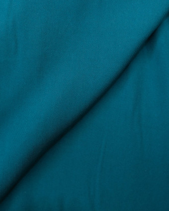 Viscose Bleu Petrole twill  - Achat tissu - Mercerine
