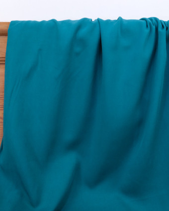 Viscose Bleu Petrole twill  - Achat tissu - Mercerine