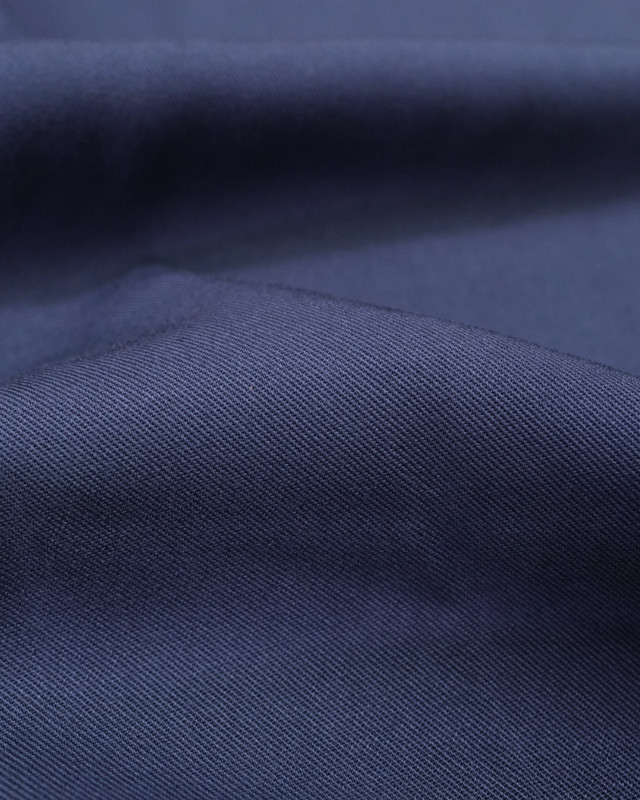Viscose sergé Gris bleu denim - Mercerine