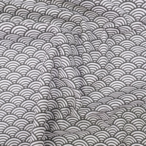 Tissu Coton Imprimé Sushis Gris