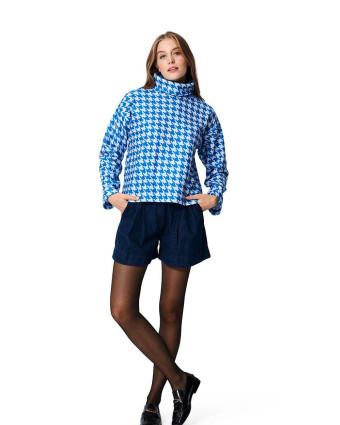 Patron Pull col cheminé femme - Burda 5963