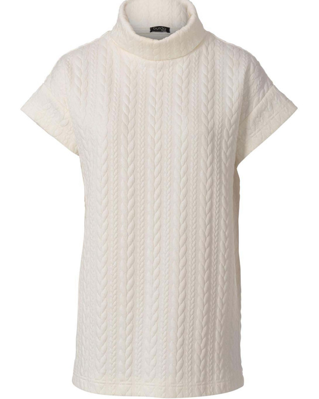 Patron Pull col roulé femme - Burda 5963 - Mercerine