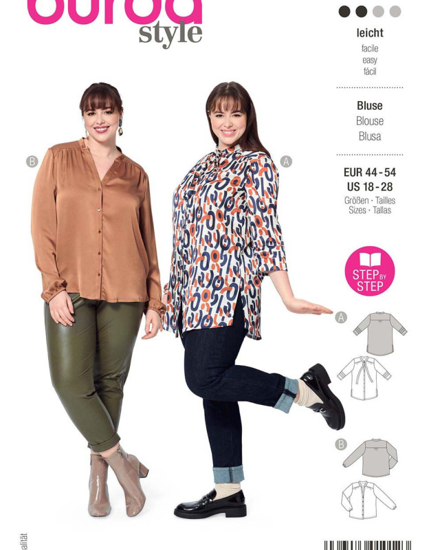 Patron de couture blouse Curvy : Burda 5965 - Mercerine