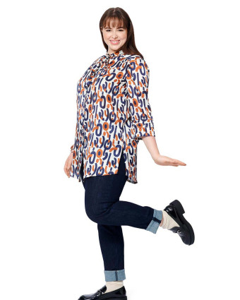 Patron de couture blouse Curvy : Burda 5965 - Mercerine