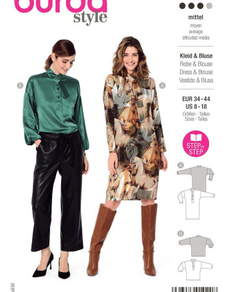 Patron Robe et blouse - Burda 5973 - Mercerine