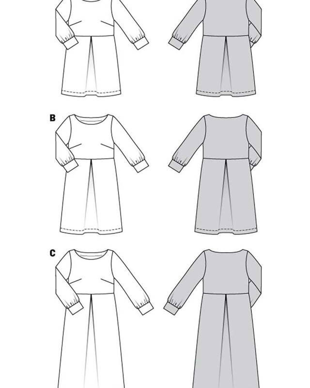 Patron robe à plis creux Easy - Burda 5975 - Mercerine