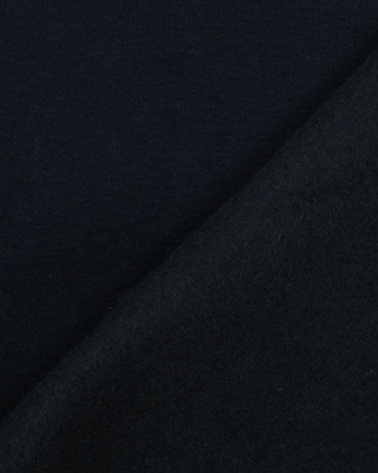  Tissu Sweat bleu marine foncé Épais Jogging Oeko-Tex -  Mercerine