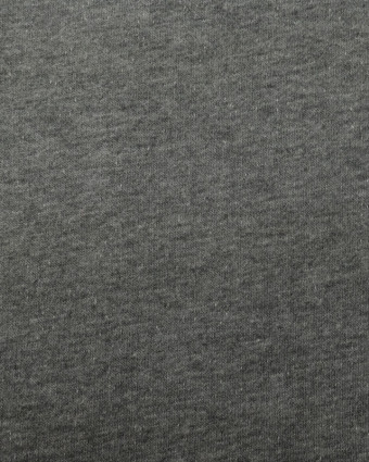 Tissu sweat gris chiné molleton uni - Mercerine