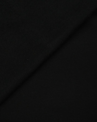 Magasin de tissu : Sweat molleton fin noir - Mercerine