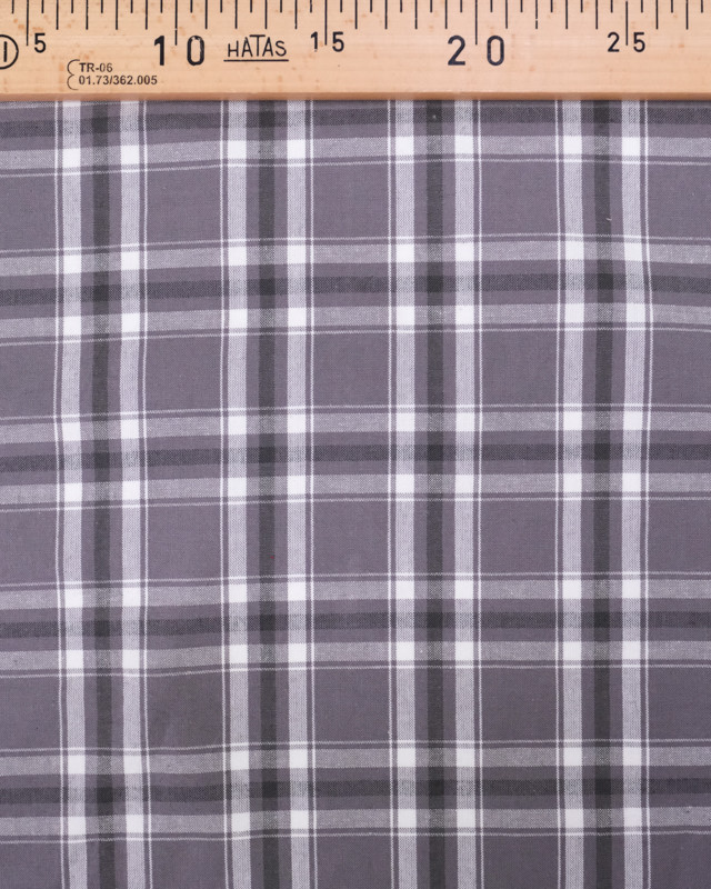 Tissu Tisse Teint 160 100Co Guinguette Gris  - Mercerine