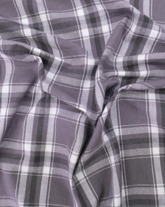 Tissu Tisse Teint 160 100Co Guinguette Gris  - Mercerine