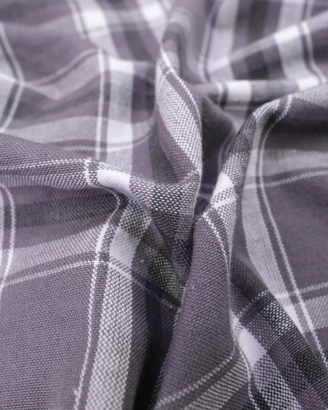 Tissu Tisse Teint 160 100Co Guinguette Gris  - Mercerine