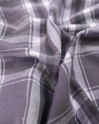 Tissu Tisse Teint 160 100Co Guinguette Gris  - Mercerine