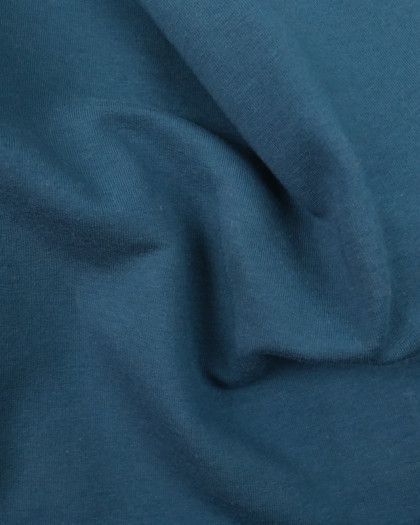 Tissu sweat uni pétrole lourd - Mercerine