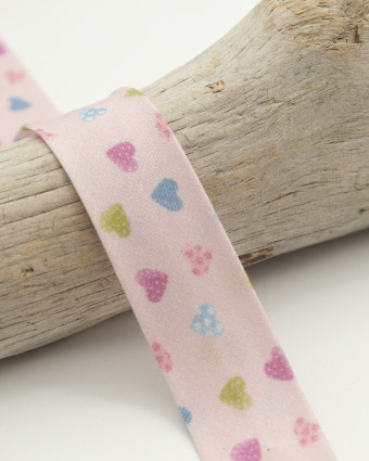 Biais coton Princess Love Rose