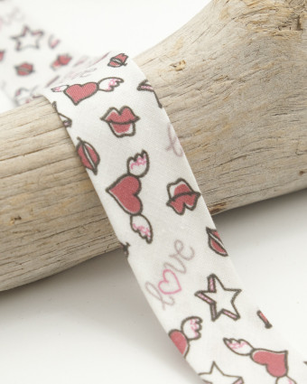 Biais Couture Kiss Love 25mm - Mercerine