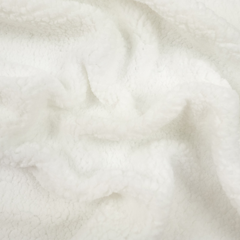Tissu Fausse Fourrure Sherpa blanche