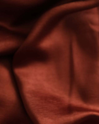 Tissu Satin Terracotta Soirée - Mercerine