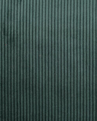 Velours ameublement côtelé vert sapin - Mercerine
