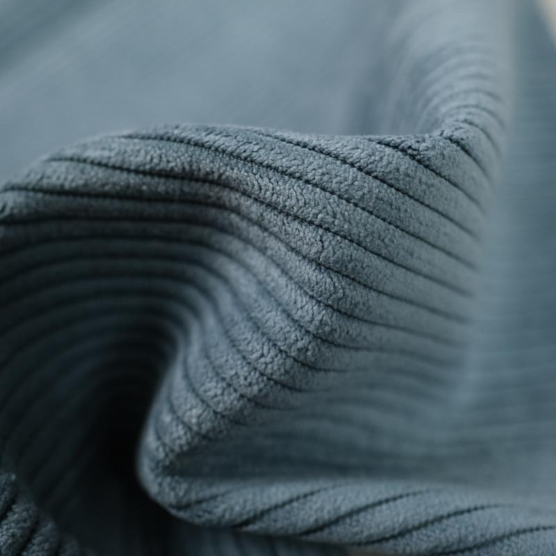  Tissu Velours ameublement bleu gris- Mercerine