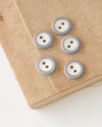 Bouton Nacre Bourelle Vernis Irise  - Mercerine
