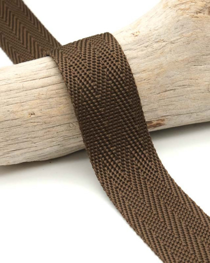 Sangle Polypropylene 30mm Marron Chocolat - Mercerine