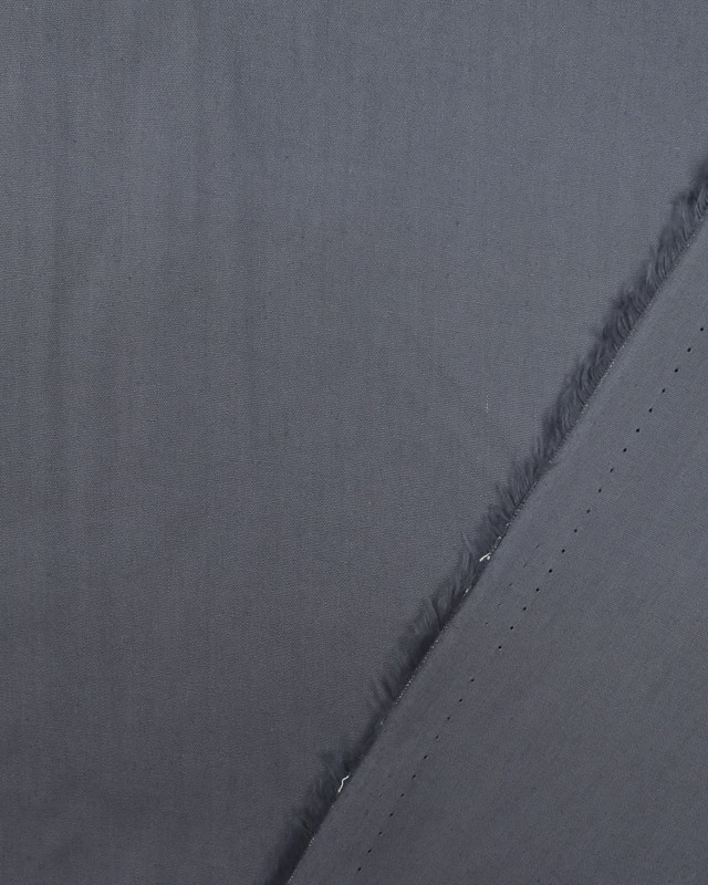 Tissu Popeline Gris Orage Oeko-Tex - Mercerine