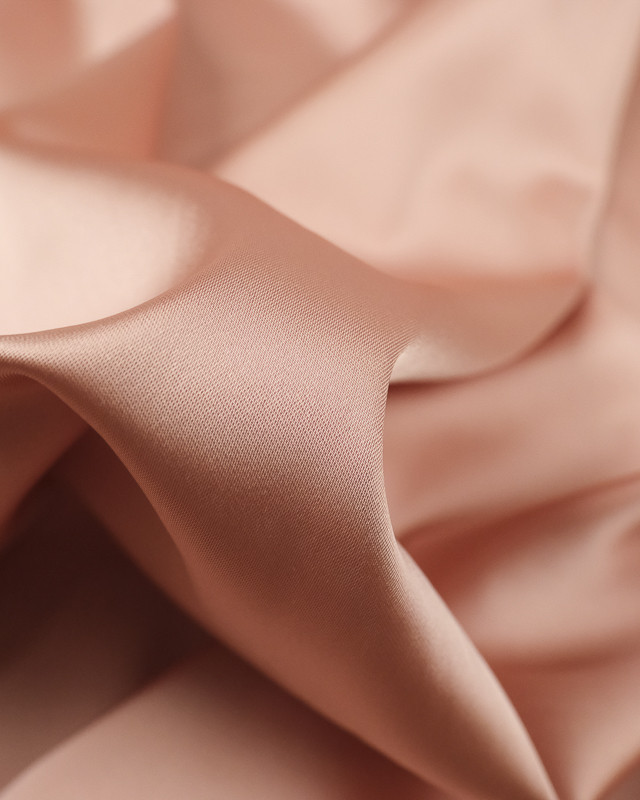 Tissus en ligne : satin Saumon Ciara - Mercerine