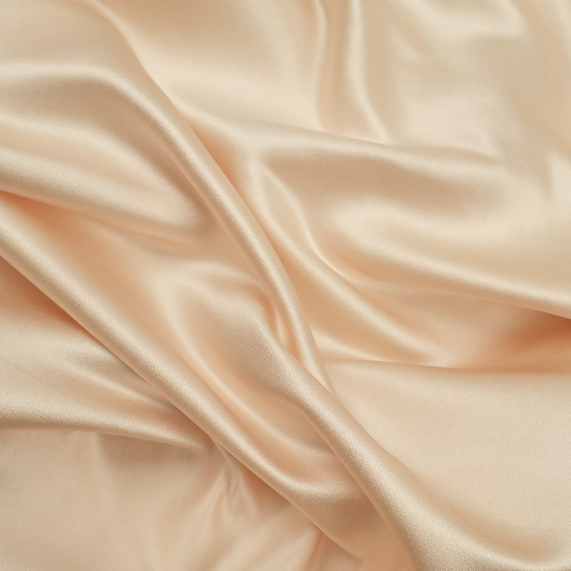 Tissu Satin brillant Nude Adele - 10cm