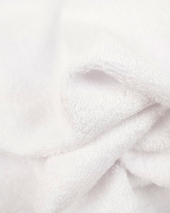Tissu Eponge Bambou blanc fine Oekotex - Mercerine