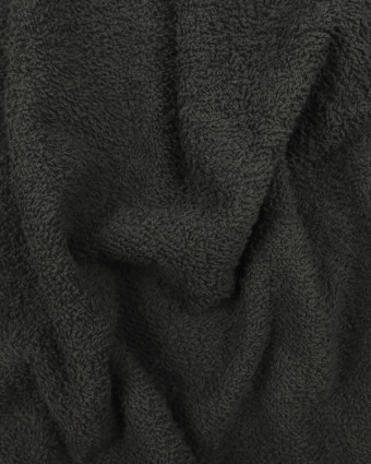 Tissu Eponge Indémaillable Oeketex Gris Foncé - 10cm