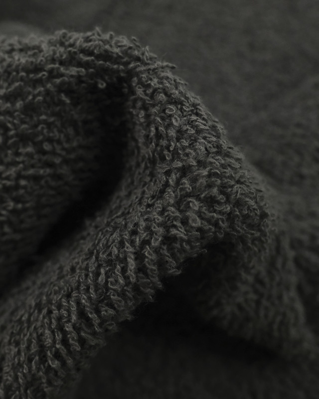 Tissu Eponge Indémaillable Oeketex Gris Foncé - Mercerine