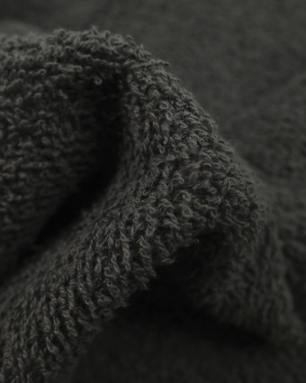 Tissu Eponge Indémaillable Oeketex Gris Foncé - Mercerine