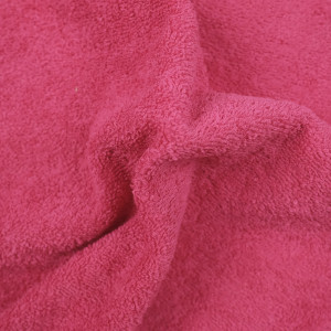 Tissu éponge coton rose...